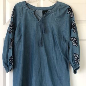 New Directions Blue Jean Dress Size S
